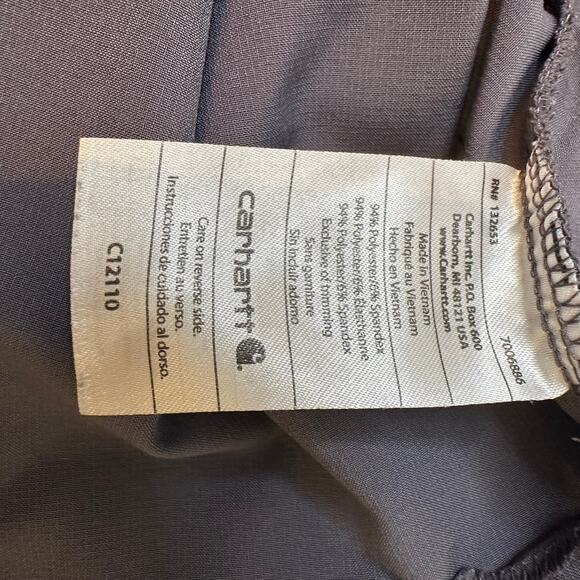Carhartt Scrub Top Force Modern Fit Gray/Grey Nursing Vet Size XL - Picture 8 of 9